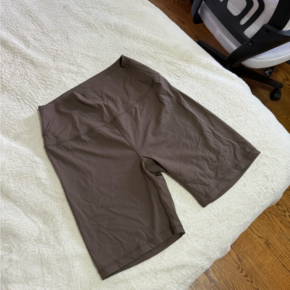 Spring Brown Biker Shorts